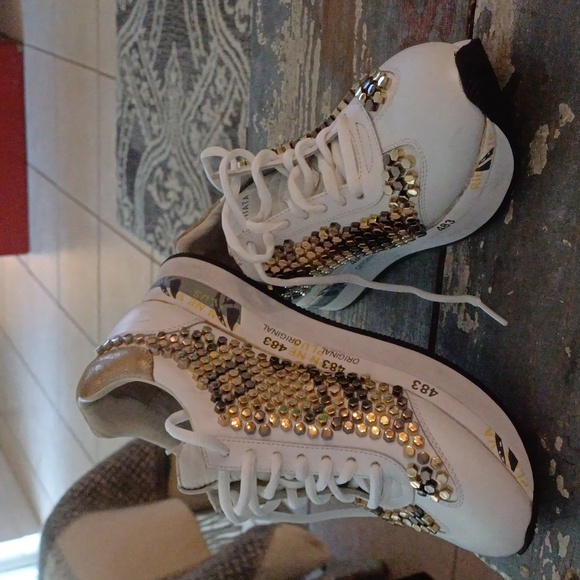 PREMIATA studded sneakers 37 7 2593 rare design - Picture 2 of 15